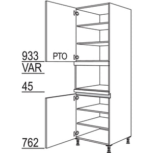 nobilia XL-Geraete-Umbau Mikrowelle LGM-3X 53543