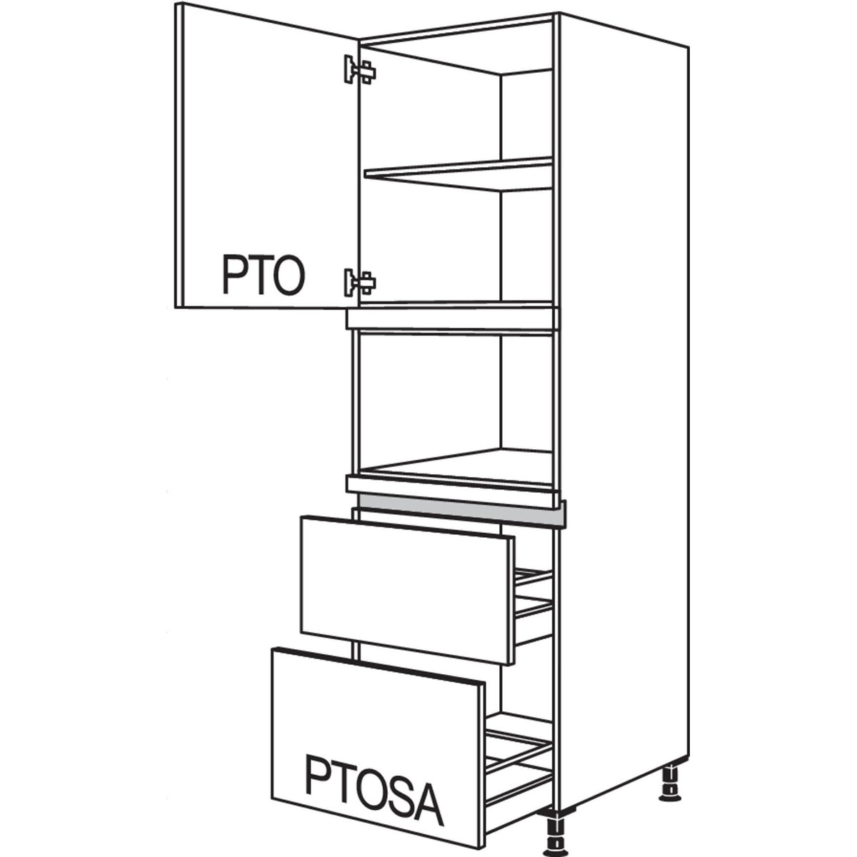 nobilia XL-Geraete-Umbau Mikrowelle LGM2A-1X 33340