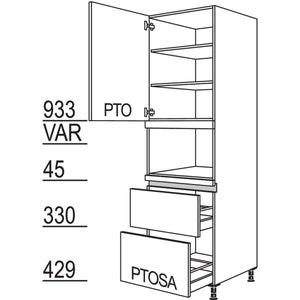 nobilia XL-Geraete-Umbau Mikrowelle LGM2A-3X 53548