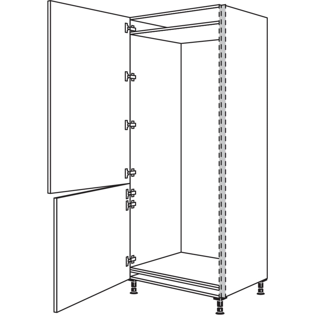 Nobilia XL-Geraete-Umbau NGS194-76-2X 45551
