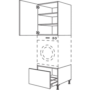 Nobilia XL-Geraete-Umbau Waschmaschine - Waeschetrockner GDWST60-2X 42878