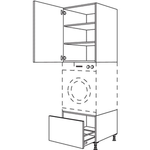 Nobilia XL-Geraete-Umbau Waschmaschine - Waeschetrockner GDWST60-3X 52878