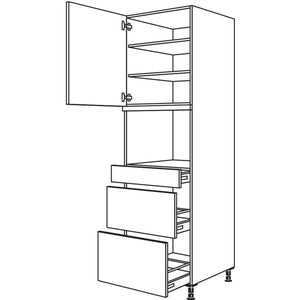 Nobilia XL-Geraete-Umbau fuer Dampfgarer - Kompaktgeraet GDDKS2A-3X 52742