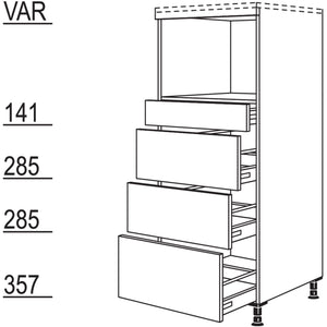 Nobilia XL-Geräte-Umbau für Dampfgarer - Kompaktgerät GDKS3A-X 34458
