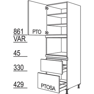 nobilia XL-Geraete-Umbau fuer Dampfgarer - Kompaktgeraet LGDK2A-3X 53542