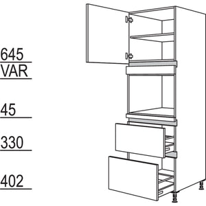 Nobilia XL-Geraete-Umbau fuer Dampfgarer - Kompaktgeraet NGDK2A-1X 33326