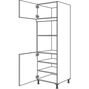 Nobilia XL-Geraete-Umbau fuer Mikrowelle und Dampfgarer - Kompaktgeraet GDMDK-2X 41732