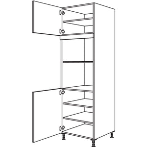 Nobilia XL-Geraete-Umbau fuer Mikrowelle und Dampfgarer - Kompaktgeraet GDMDK-3X 52732