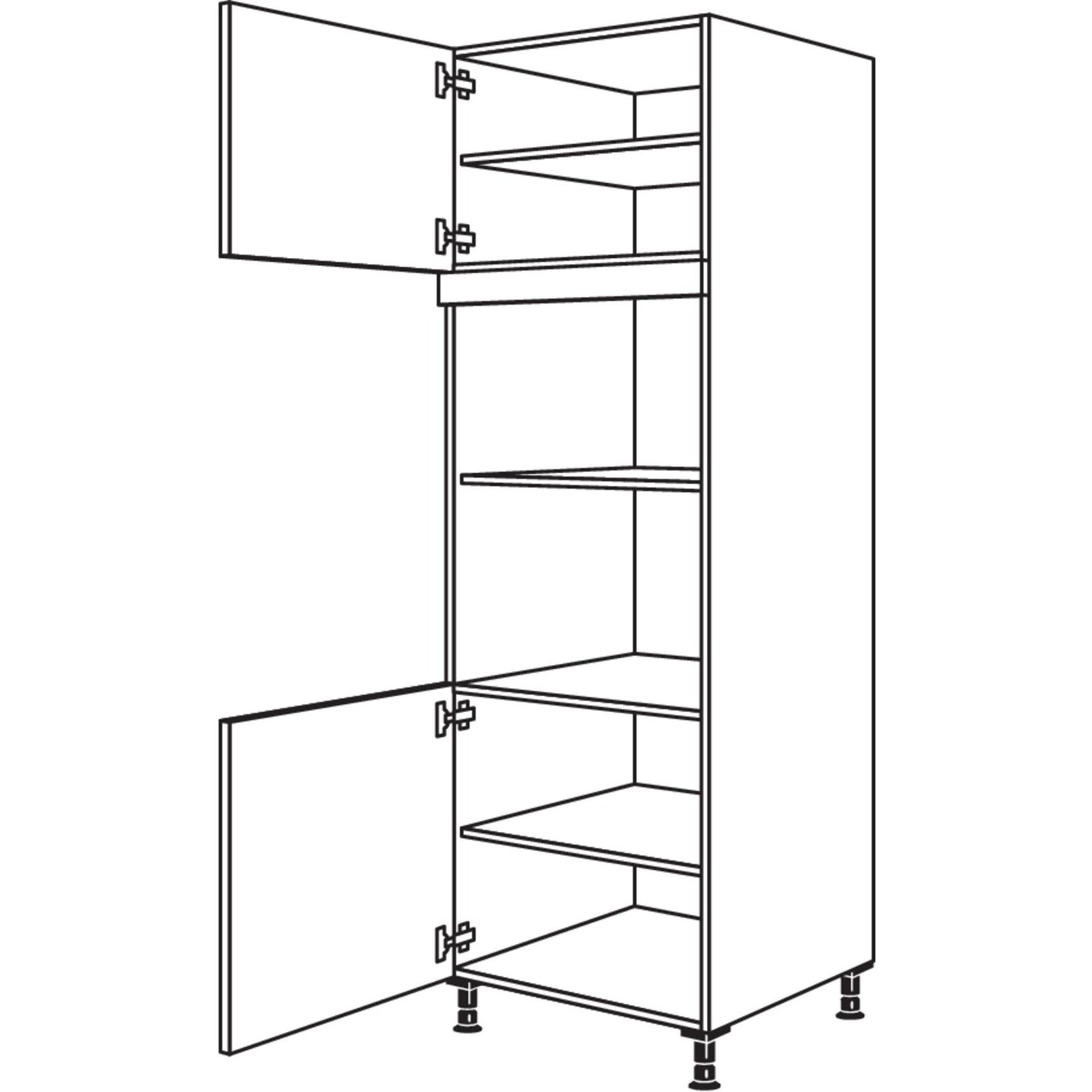 nobilia XL-apparatuuraanpassing voor magnetron en stoomoven / compact apparaat GMDK-1X 60 cm