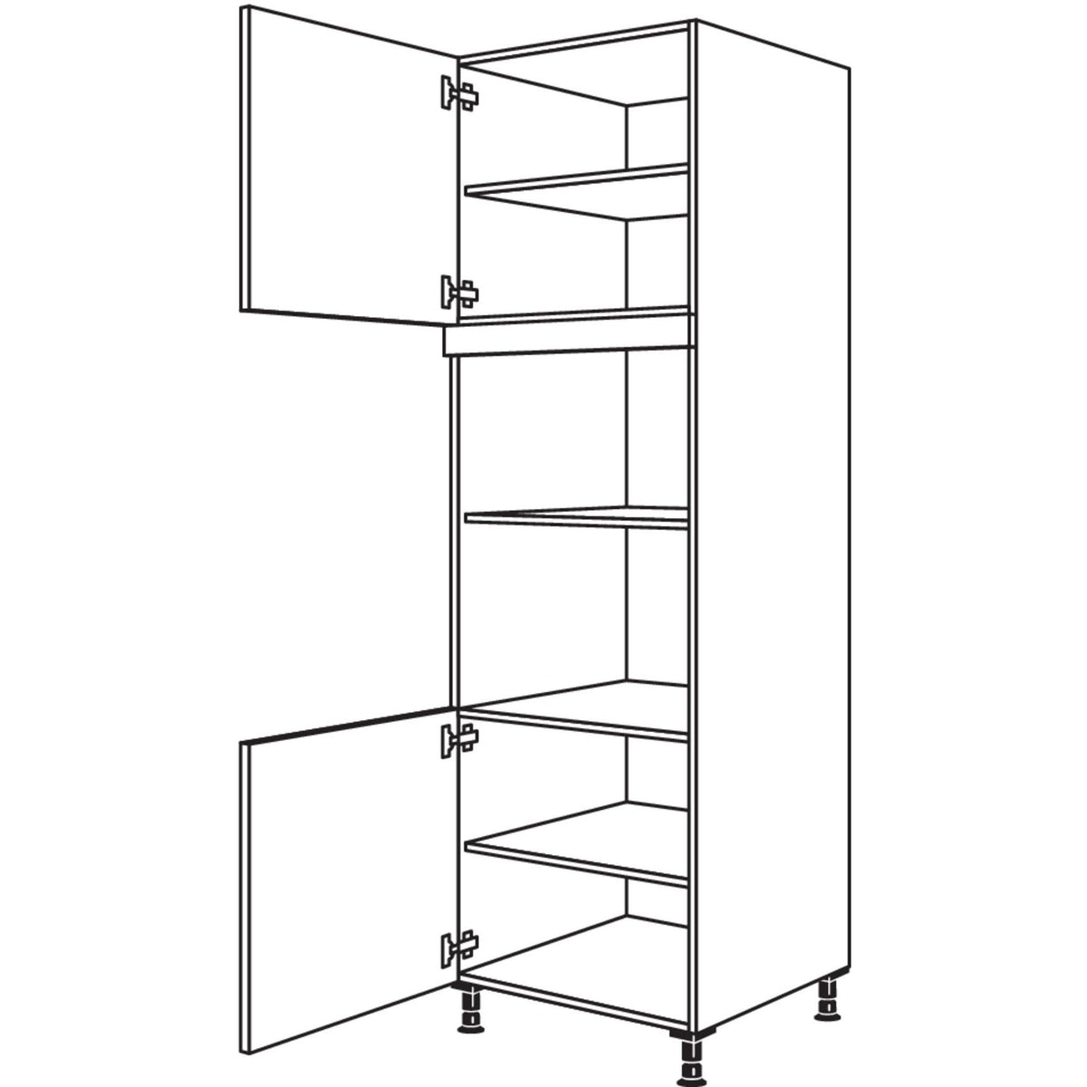 Nobilia XL-Geraete-Umbau fuer Mikrowelle und Dampfgarer - Kompaktgeraet GMDK-3X 52731