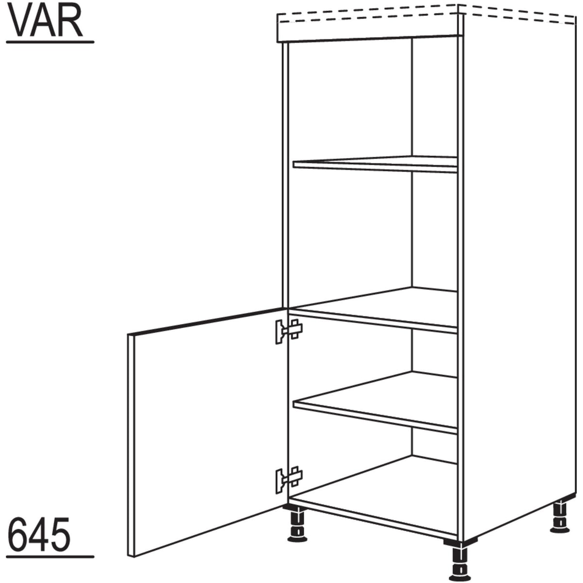 Nobilia XL-Geräte-Umbau für Mikrowelle und Dampfgarer - Kompaktgerät GMDK-X 33735