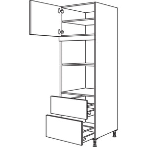 Nobilia XL-Geraete-Umbau fuer Mikrowelle und Dampfgarer - Kompaktgeraet GMDK2A-1X 31734