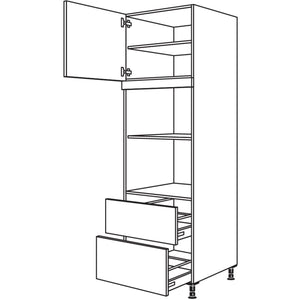 Nobilia XL-Geraete-Umbau fuer Mikrowelle und Dampfgarer - Kompaktgeraet GMDK2A-2X 42734