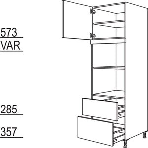 Nobilia XL-Geraete-Umbau fuer Mikrowelle und Dampfgarer - Kompaktgeraet GMDK2A-2X 42734