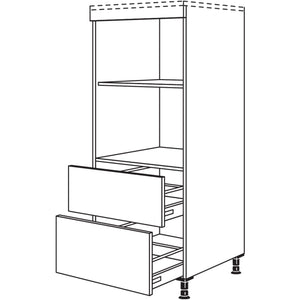 Nobilia XL-Geraete-Umbau fuer Mikrowelle und Dampfgarer - Kompaktgeraet GMDK2A-X 34524