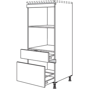 Nobilia XL-Geraete-Umbau fuer Mikrowelle und Dampfgarer - Kompaktgeraet NGMDKS-X 53350