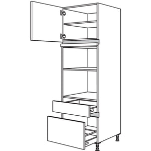 Nobilia XL-Geraete-Umbau fuer Mikrowelle und Dampfgarer - Kompaktgeraet NGMDKSA-1X 33327