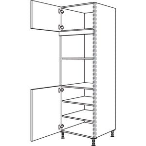 Nobilia XL-Geraete-Umbau fuer Mikrowelle und Dampfgarer - Kompaktgeraet NGSMDK-2X 45936