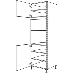 Nobilia XL-Geraete-Umbau fuer Mikrowelle und Dampfgarer - Kompaktgeraet NGSMDK-3X 56936