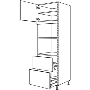 Nobilia XL-Geraete-Umbau fuer Mikrowelle und Dampfgarer - Kompaktgeraet NGSMDK2A-3X 56937