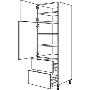 Nobilia XL-Geschirr-- Vorratsschrank H2A40-1X 32218