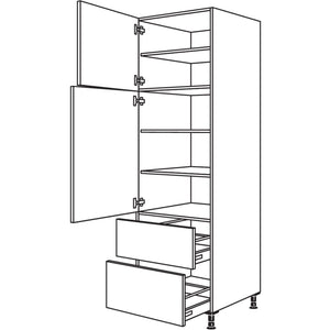 Nobilia XL-Geschirr-- Vorratsschrank H2A60-2X 42220