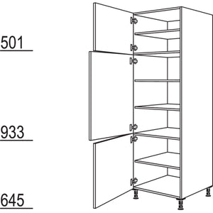 Nobilia XL-Geschirr-- Vorratsschrank H60-1X 31212