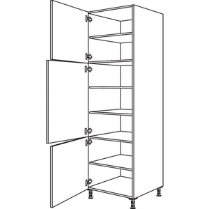 Nobilia XL-Geschirr-- Vorratsschrank H40-3X 53209