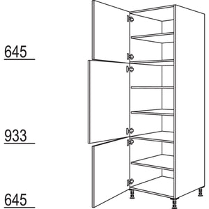 Nobilia XL-Geschirr-- Vorratsschrank H60-3X 53212