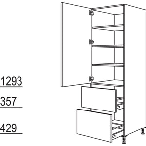 Nobilia XL-Geschirr-- Vorratsschrank HD2A60-1X 32224