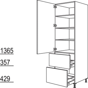 Nobilia XL-Geschirr-- Vorratsschrank HD2A60-2X 41224