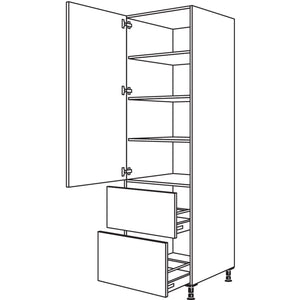 Nobilia XL-Geschirr-- Vorratsschrank HD2A60-3X 52224