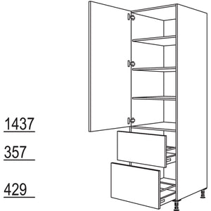 Nobilia XL-Geschirr-- Vorratsschrank HD2A40-3X 52222