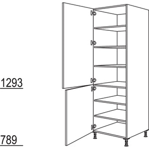 Nobilia XL-Geschirr-- Vorratsschrank HDV60-1X 30216