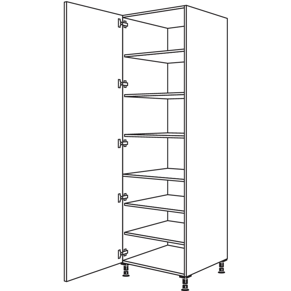 nobilia XL-Geschirr-- Vorratsschrank HF40-3X 53222