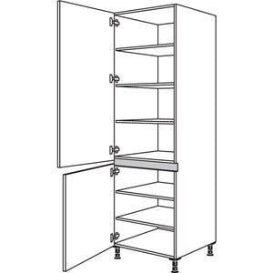 Nobilia XL-Geschirr-- Vorratsschrank NH60-2X 43306