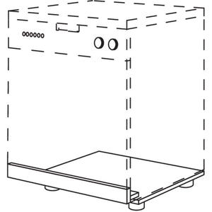 Nobilia XL-Geschirrspueler-Unterbau fuer integrierte Geschirrspueler fuer Geraetehoehe- 805 bis 820 mm GSU60-X 34860