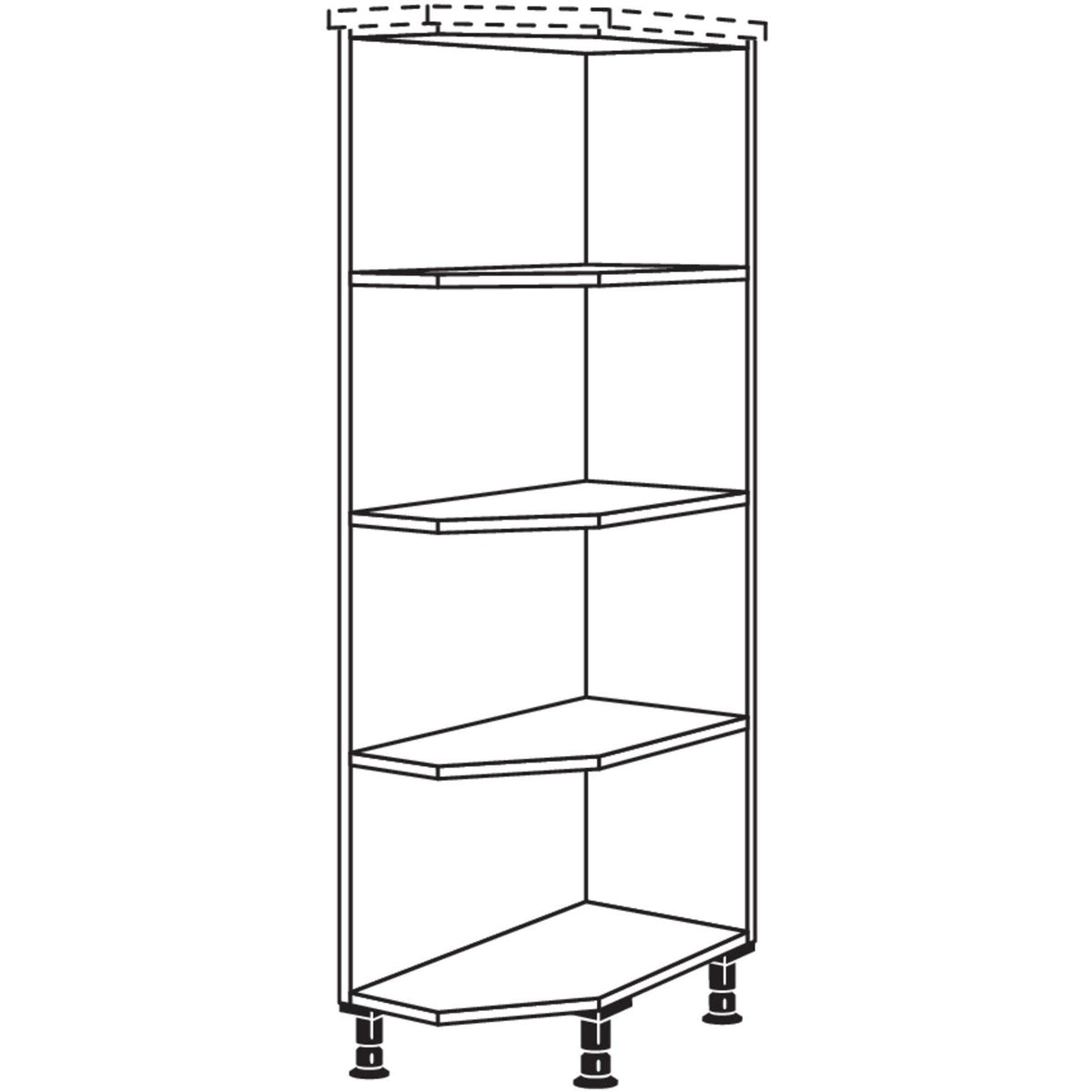 Nobilia XL-Highboard Abschlussregal HRA-X 24731