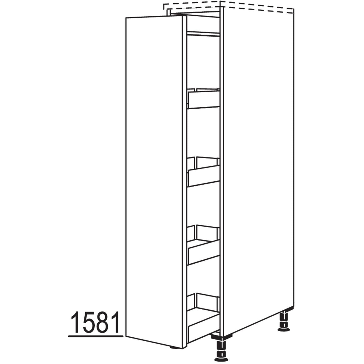 nobilia XL-Highboard Apothekerschrank HAF30-X 32502