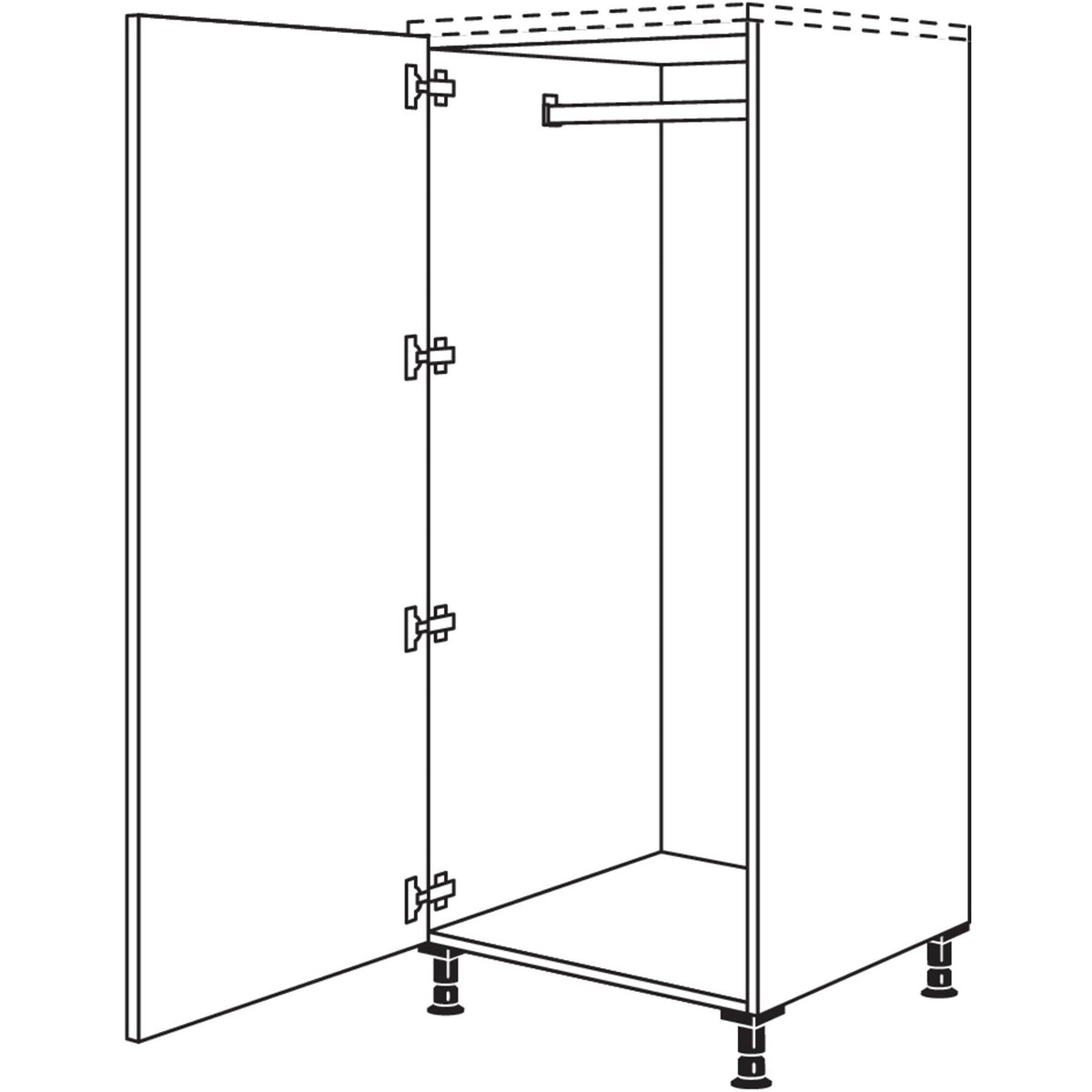 nobilia XL-Highboard Garderobenschrank HWGF40-X 32538