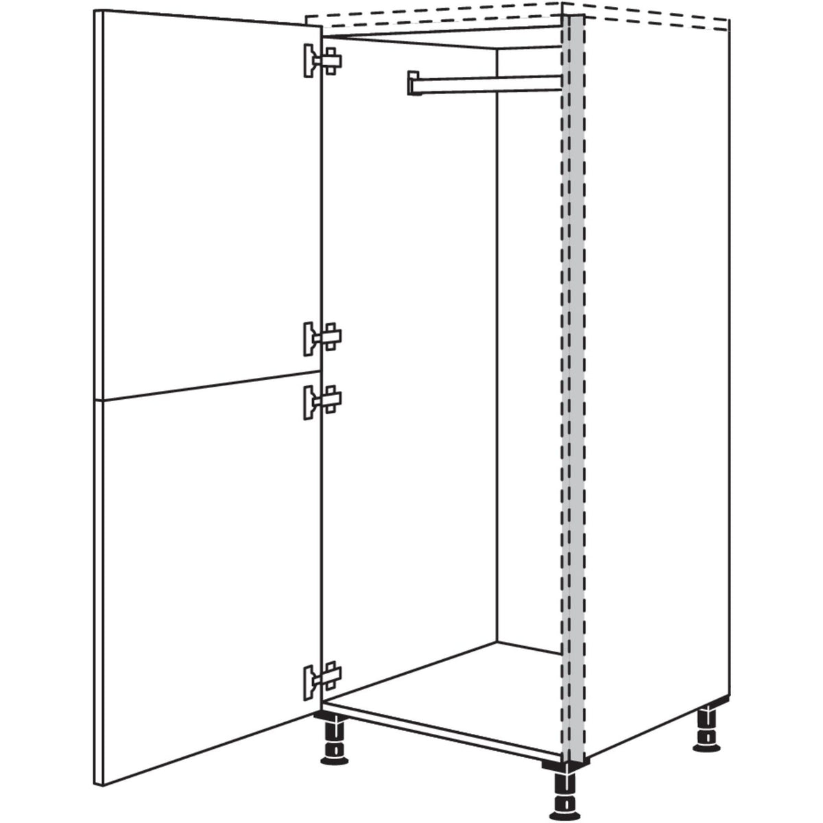 Nobilia XL-Highboard Schuhschrank NHSWG40-X 90