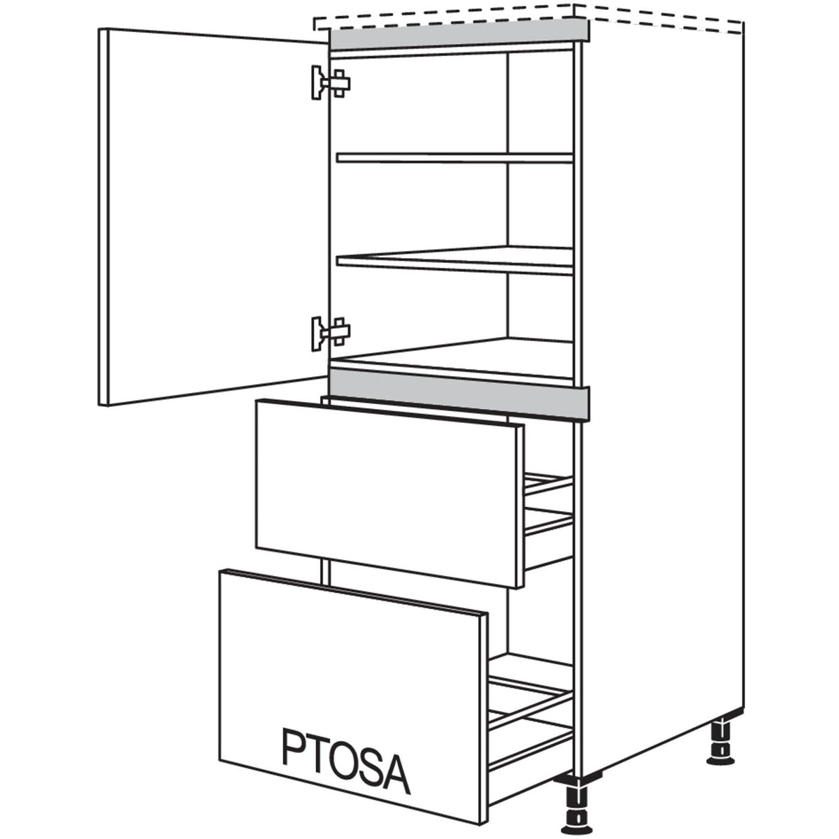 nobilia XL-Highboard LH2A60-X 53777
