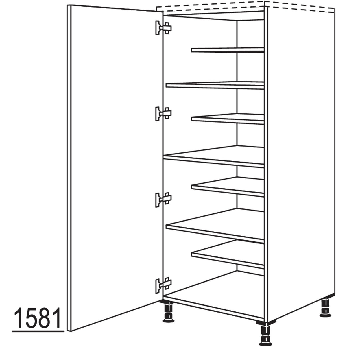 nobilia XL-Highboard Schuhschrank HWSF40-X 32532