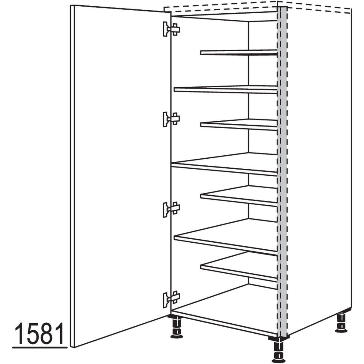 nobilia XL-Highboard Schuhschrank NHSWSF40-X 68707