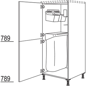 Nobilia XL-Highboard mit Ordnungssystem Laundry-Area HDOS60-X 37577