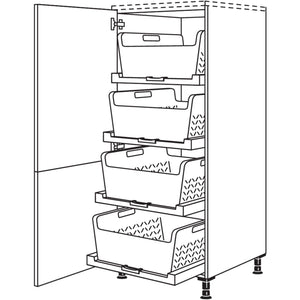 Nobilia XL-Highboard mit Waeschekorb-Tablar Laundry-Area HWTAB60-X 31569