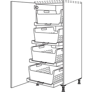 nobilia XL-Highboard mit Waeschekorb-Tablar Laundry-Area HWTABF60-X 32530