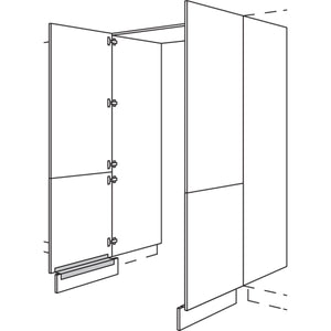 Nobilia XL-Hochschrank-Durchgangstuer HDWDT80-1X 56637
