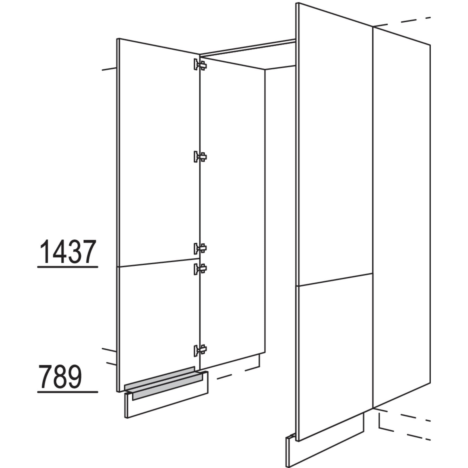 Nobilia XL-Hochschrank-Durchgangstuer HDWDT80-3X 56677