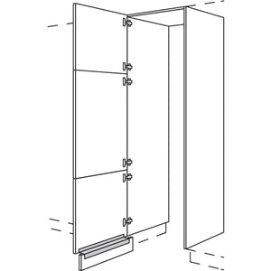 Nobilia XL-Hochschrank-Durchgangstuer HWDT60-2X 56651